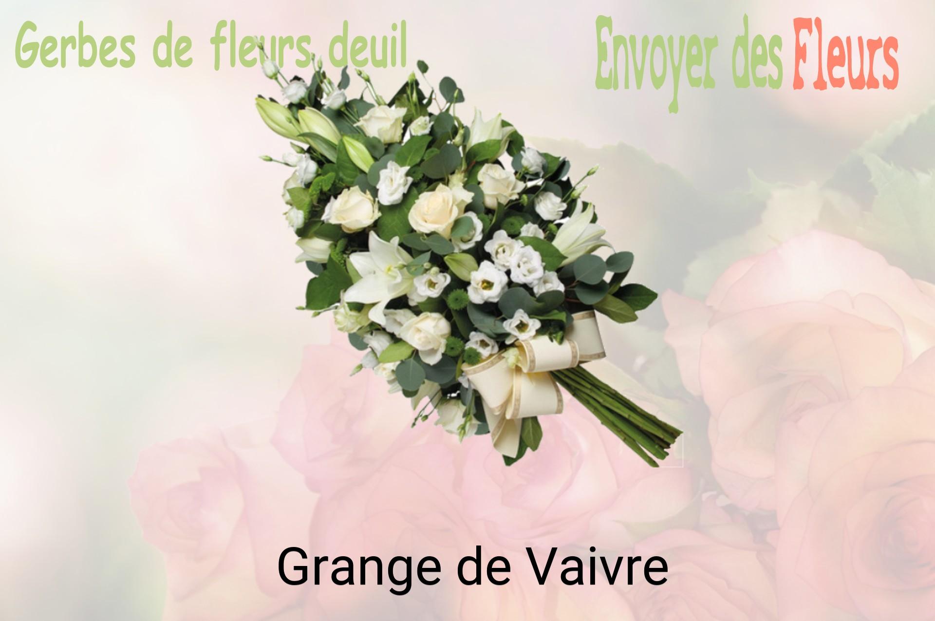 Gerbe de fleurs de deuil livrée à Grange-de-Vaivre